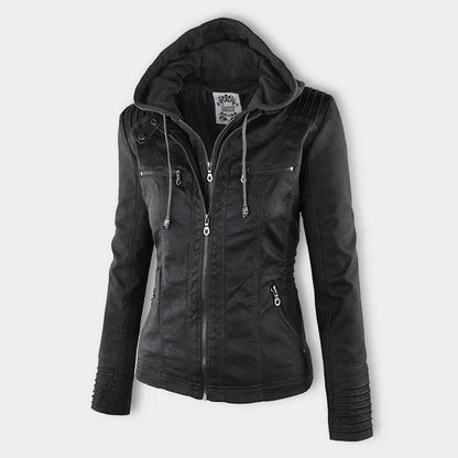 Durable elegant leather jacket for women | Sophie -7