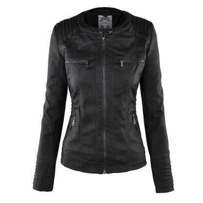 Durable elegant leather jacket for women | Sophie -8