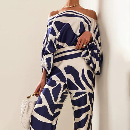 Chic summer relaxed two-piece set for women -4