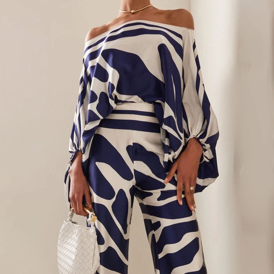 Chic summer relaxed two-piece set for women -3