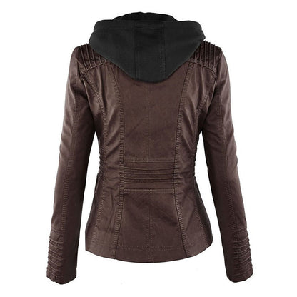 Durable elegant leather jacket for women | Sophie -11