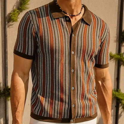 Classic button-down polo shirt for men | Carlo Mancini -5