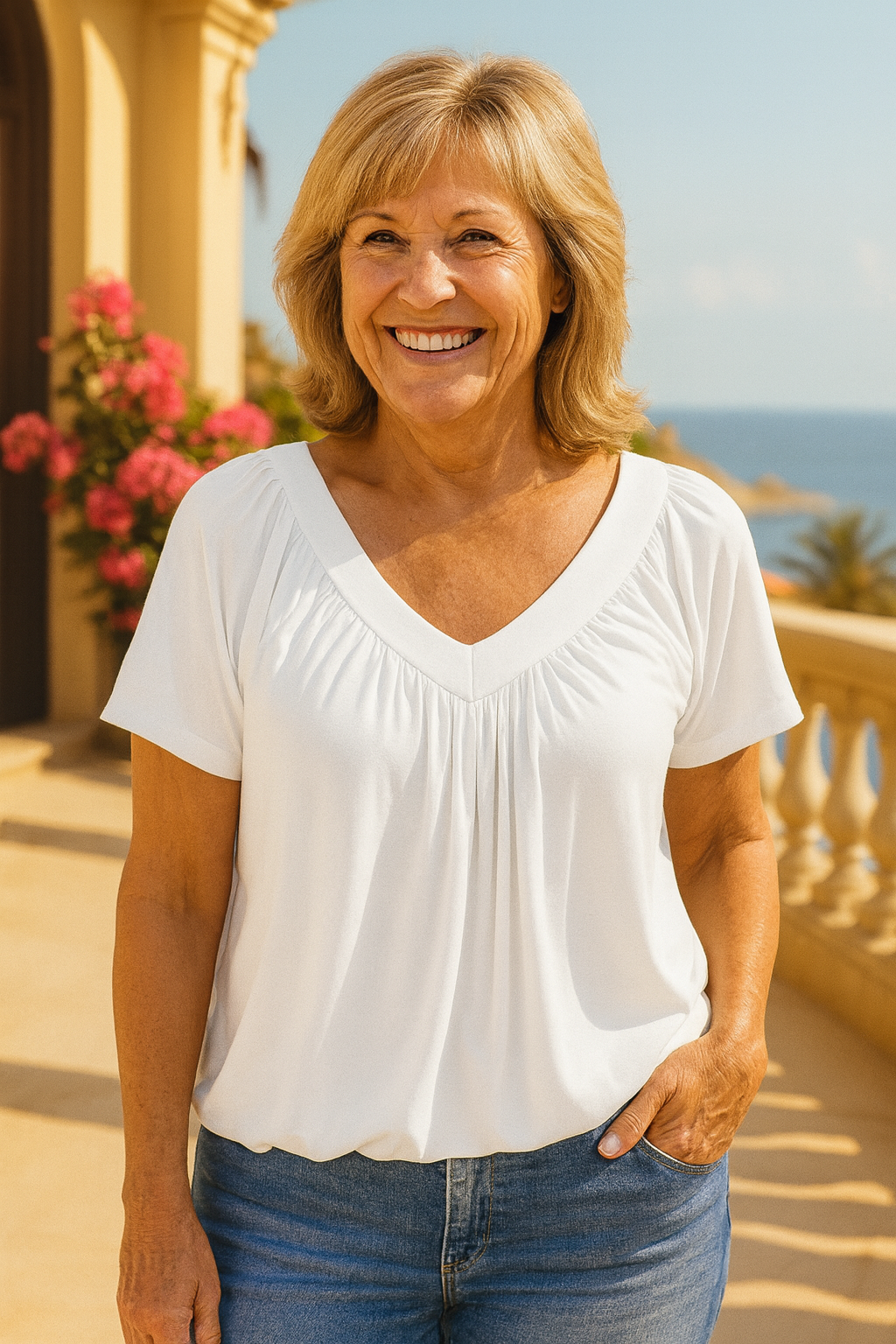 Hooked Luxe comfort top for women | Maris