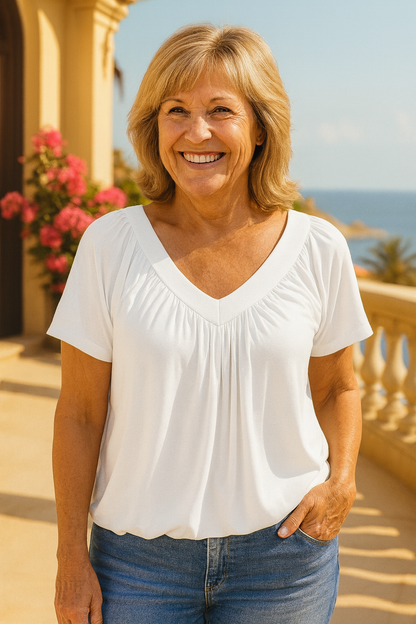 Hooked Luxe comfort top for women | Maris