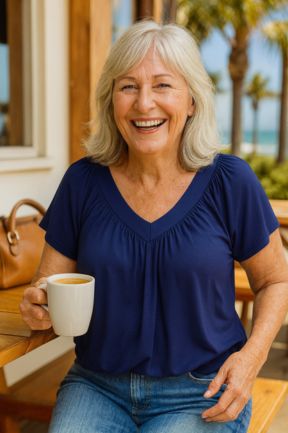 Hooked Luxe comfort top for women | Maris