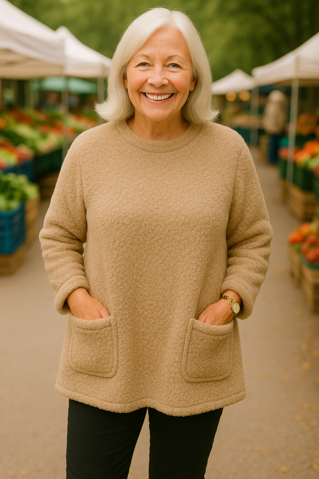 Toasty Comfort teddy fleece sweater for women | Lucy