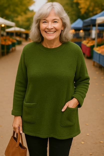 Toasty Comfort teddy fleece sweater for women | Lucy