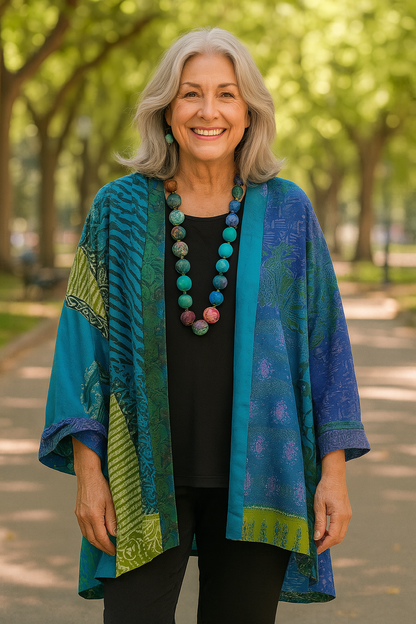Velvety Astrid for women | Drape cardigan