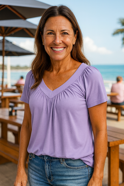 Hooked Luxe comfort top for women | Maris