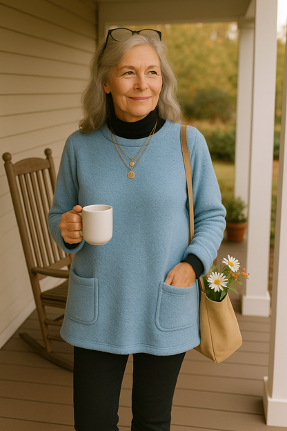 Toasty Comfort teddy fleece sweater for women | Lucy