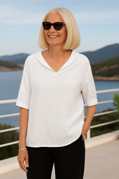 Breathable Effortlessly flattering blouse for women | Marena