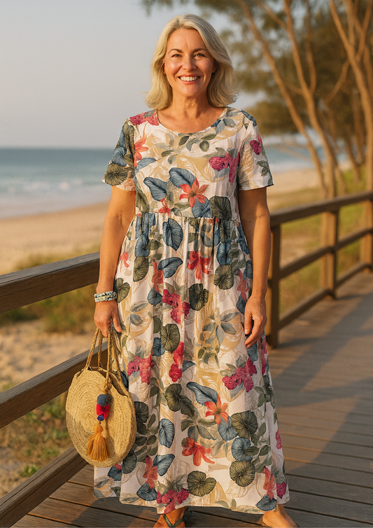 Breezy Floral maxi dress for women | Masie