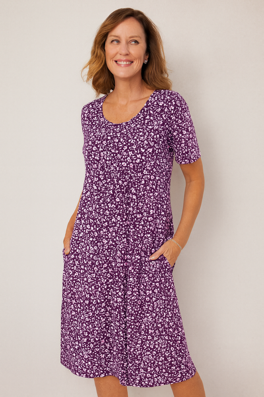 Classic Floral midi dress for women | Maribelle