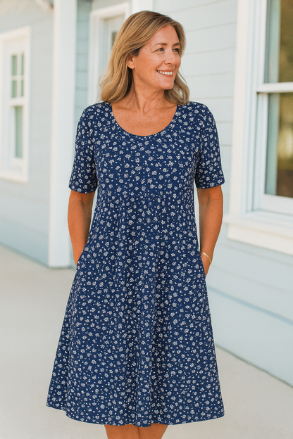 Classic Floral midi dress for women | Maribelle