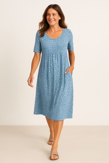 Classic Floral midi dress for women | Maribelle