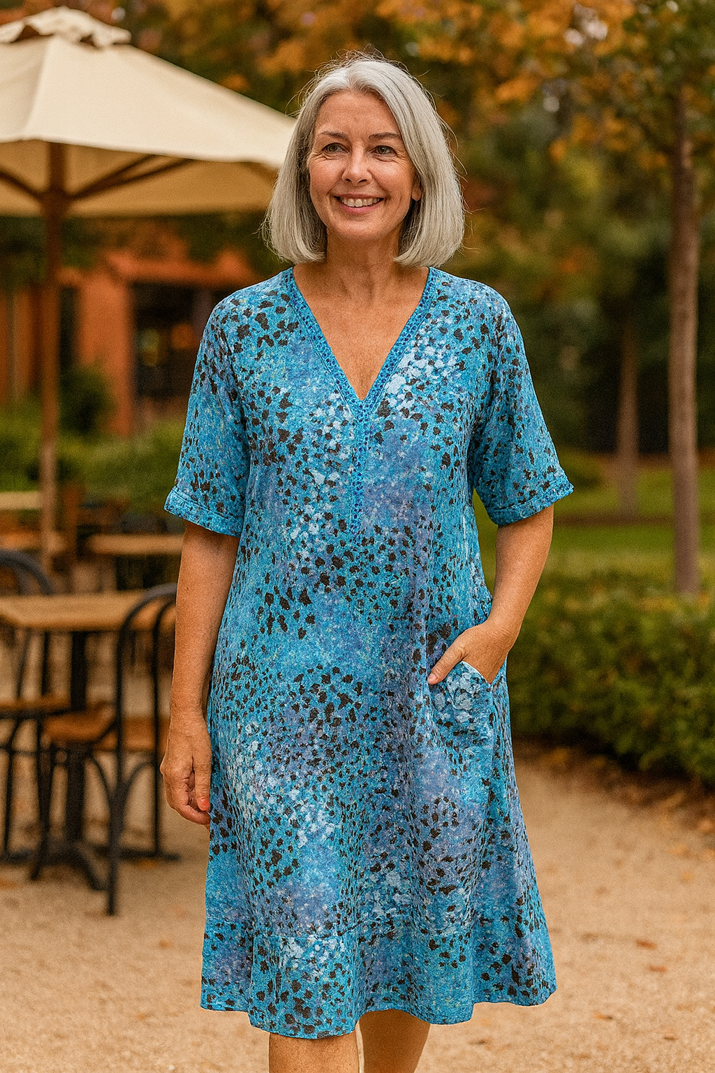 Whimsical Elegant midi dress for women | Mary