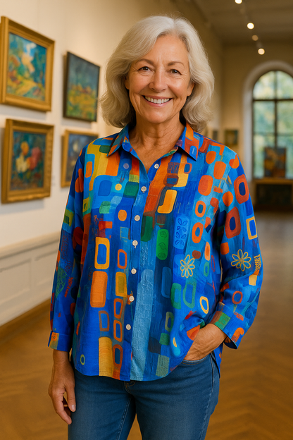 Smocked Edna for women | Artistic blouse