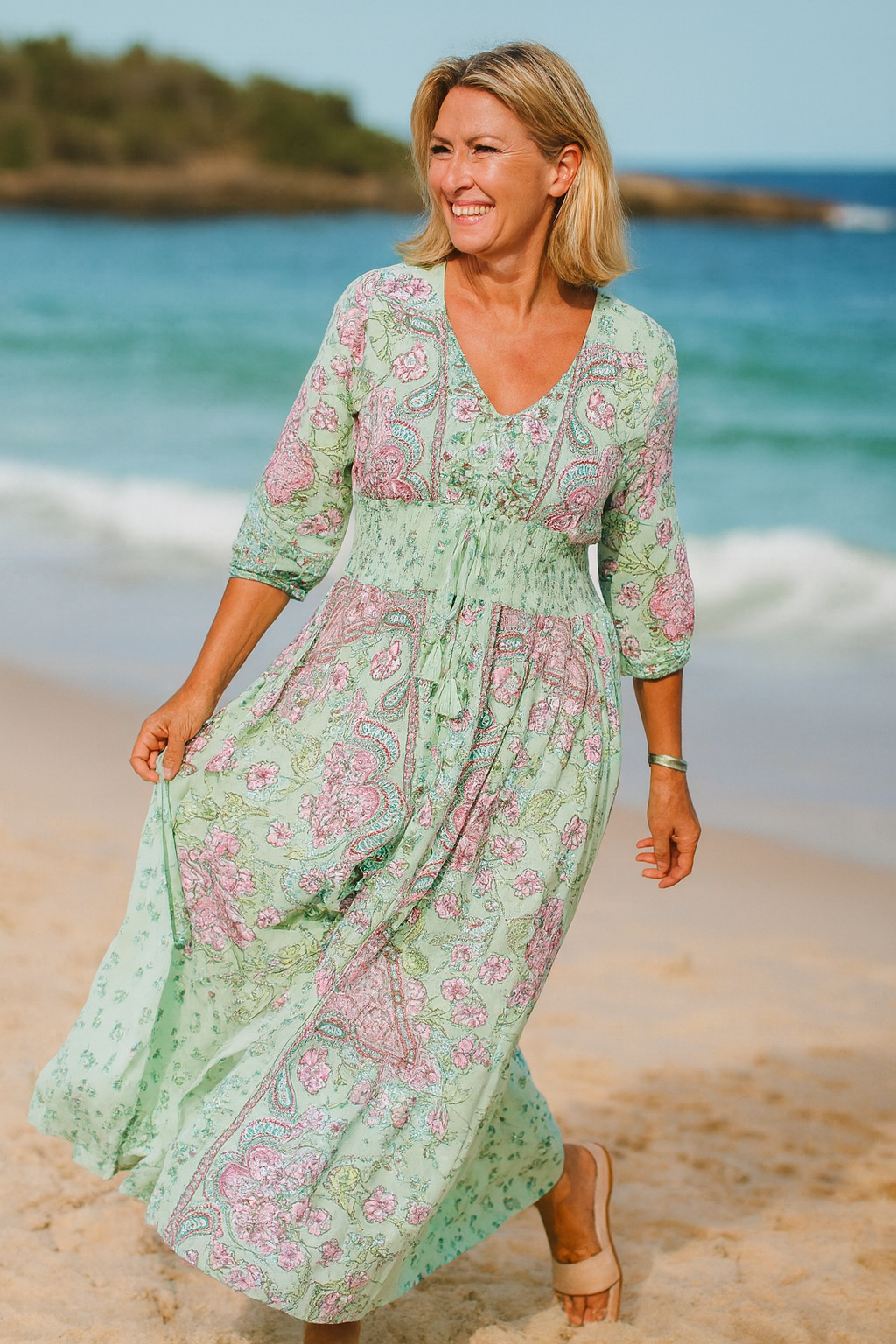 Delicate Bohemian maxi dress for women | Kiama