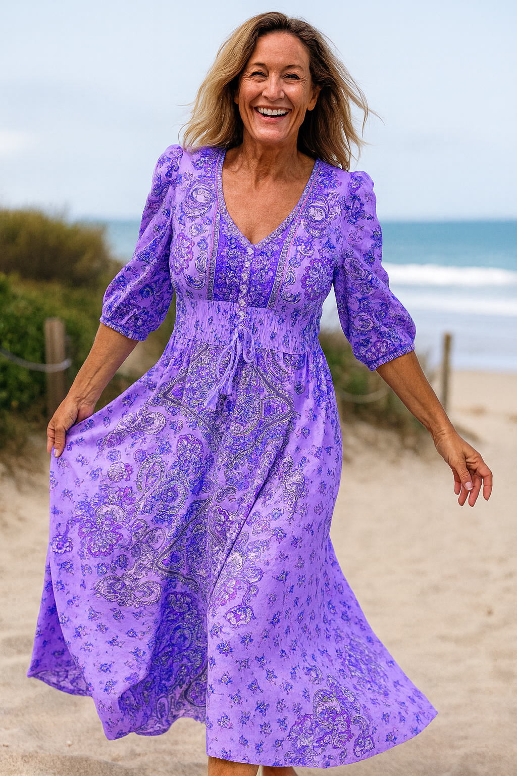 Delicate Bohemian maxi dress for women | Kiama