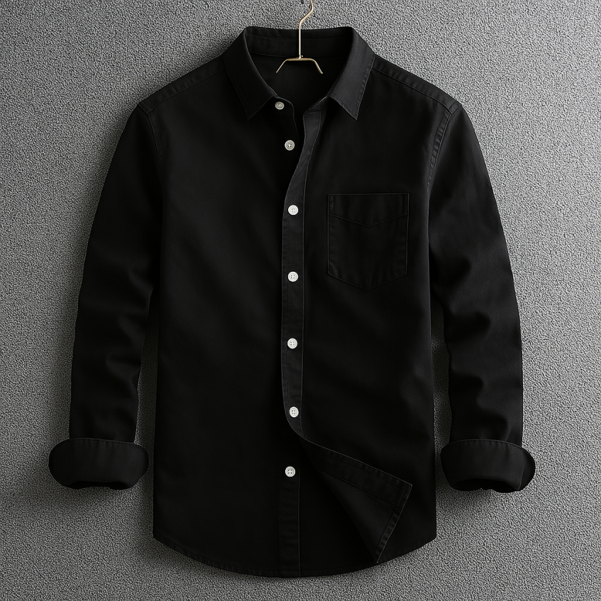 Classic relaxed everyday shirt for men | Elmor -1