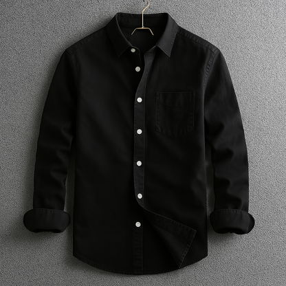 Classic relaxed everyday shirt for men | Elmor -1