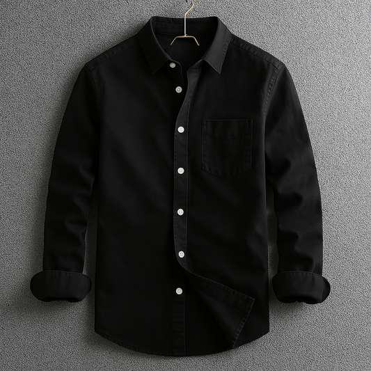 Classic relaxed everyday shirt for men | Elmor -1