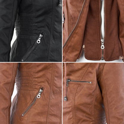 Durable elegant leather jacket for women | Sophie -21