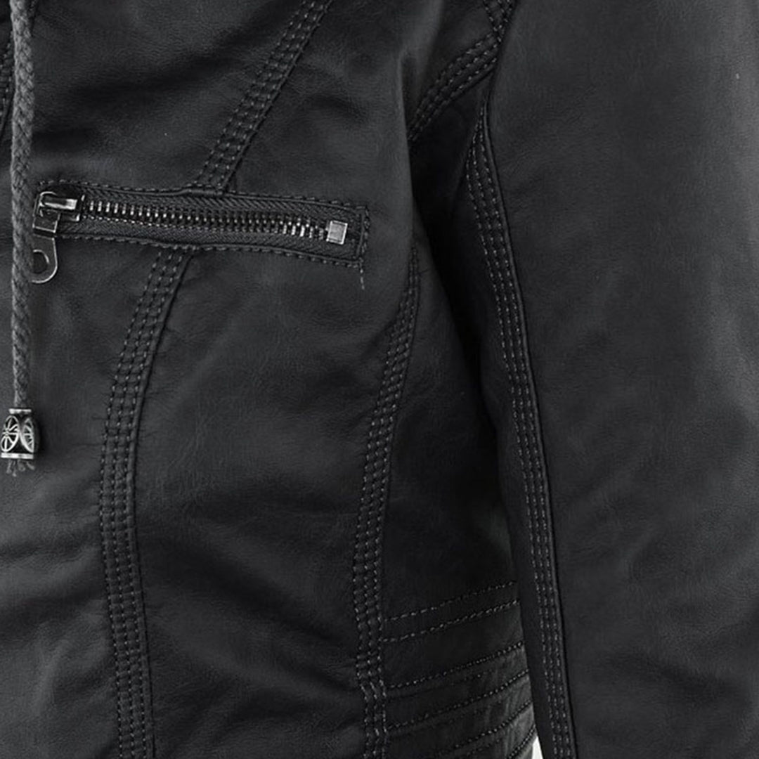 Durable elegant leather jacket for women | Sophie -16
