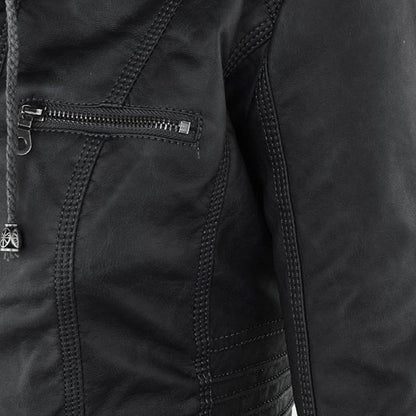 Durable elegant leather jacket for women | Sophie -16