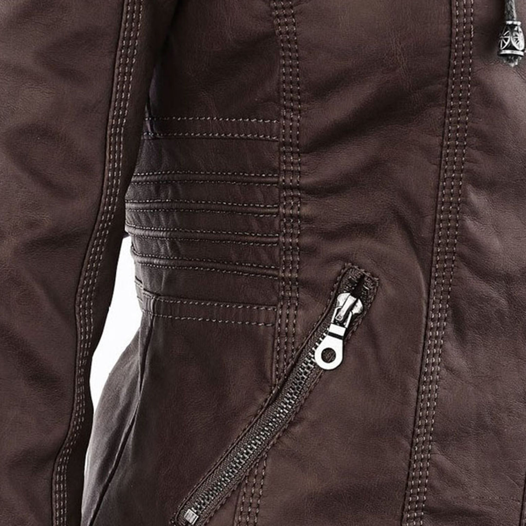 Durable elegant leather jacket for women | Sophie -18