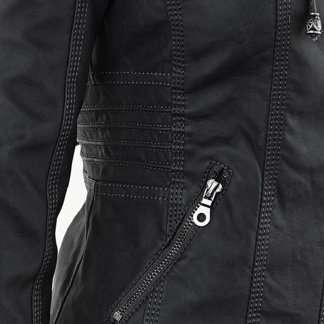 Durable elegant leather jacket for women | Sophie -17