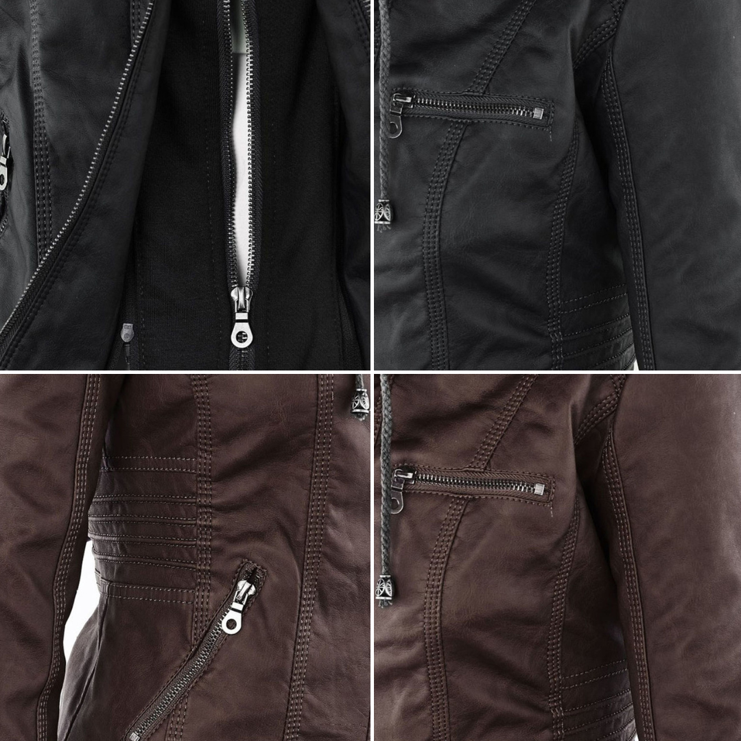 Durable elegant leather jacket for women | Sophie -20