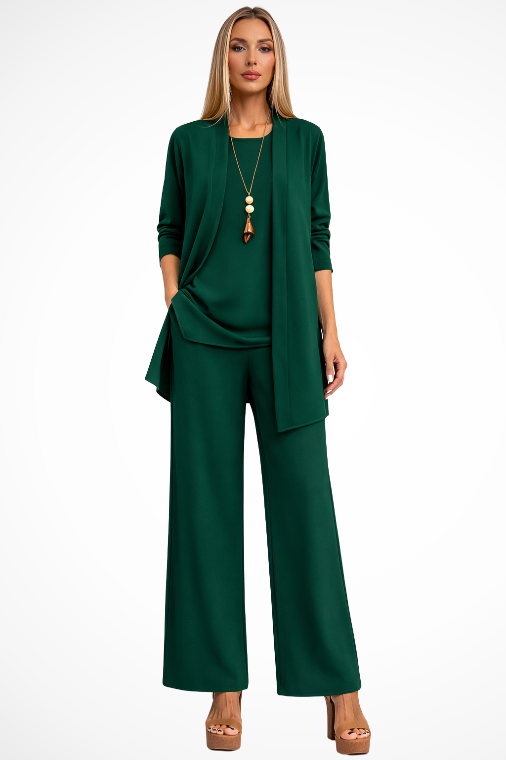 Elegant formal three-piece tailored set for women | Waverly -18