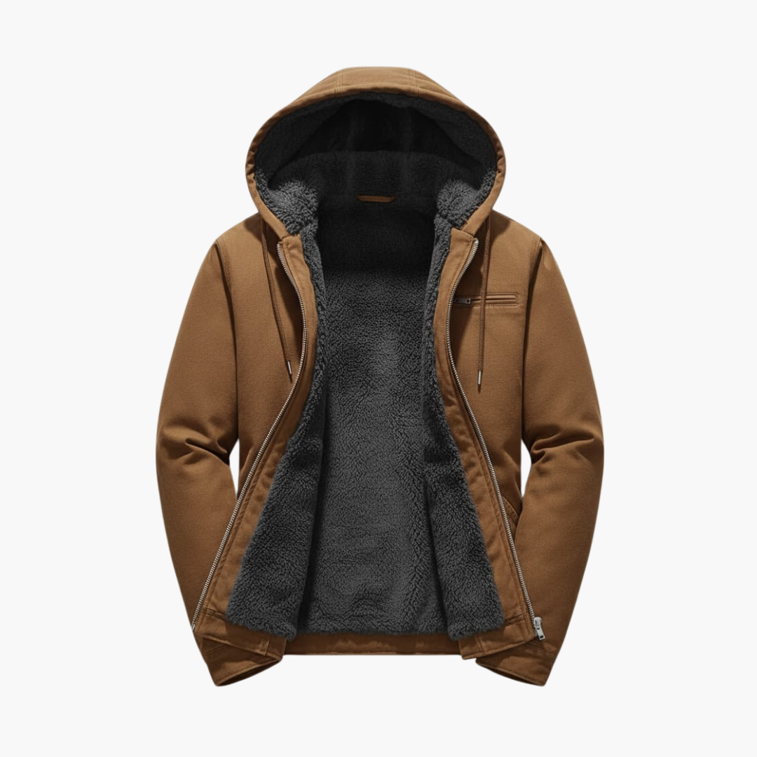 Hooded outdoor zip-pocket jacket for men -1