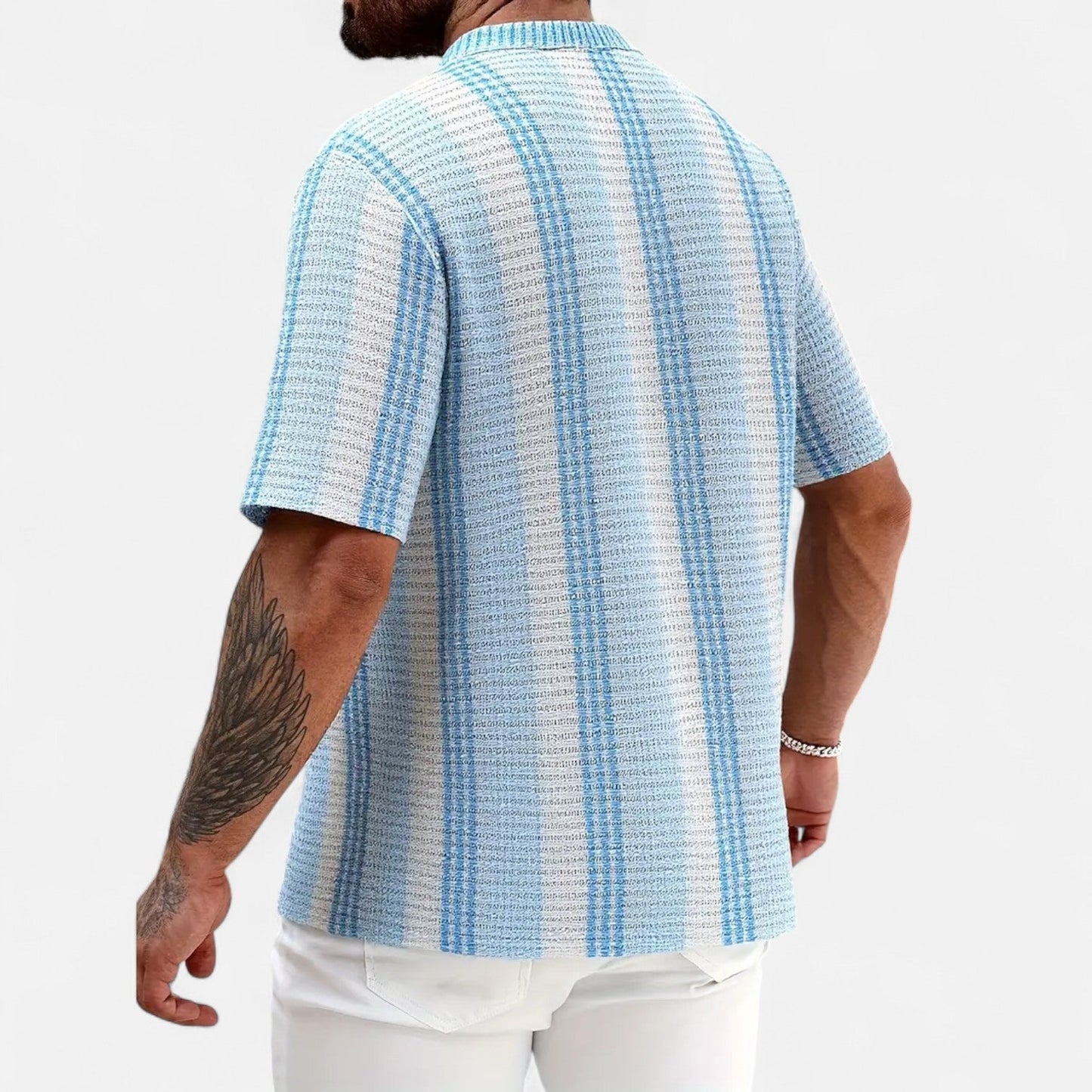 Festive Button-front shirt for warm days for men | Elias