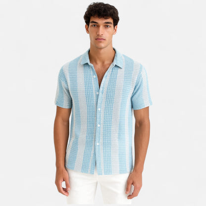 Festive Button-front shirt for warm days for men | Elias