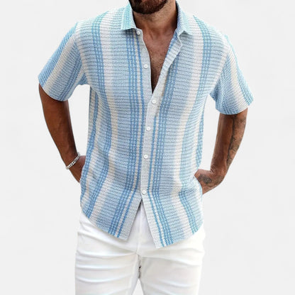 Festive Button-front shirt for warm days for men | Elias