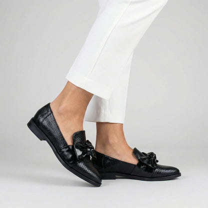 Polished Elegant bow-embellished loafers for women | Claudia