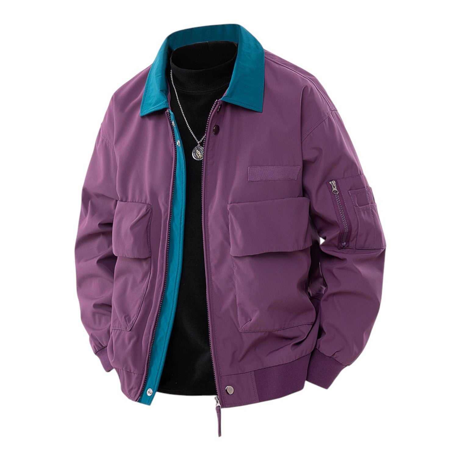 Classic relaxed everyday bomber jacket for men | Colton -2