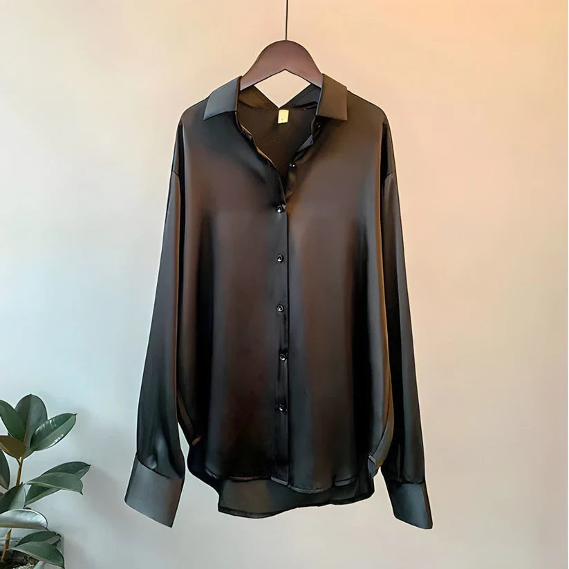 Elegant silk everyday blouse for women -3