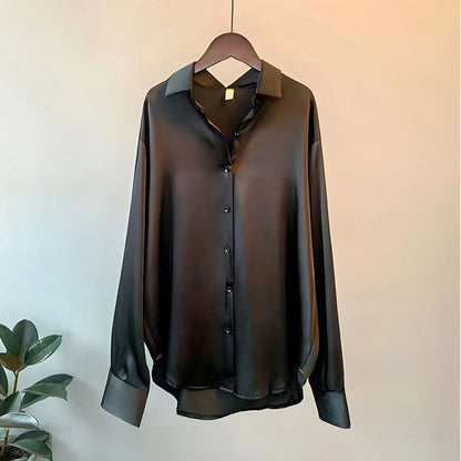 Elegant silk everyday blouse for women -3