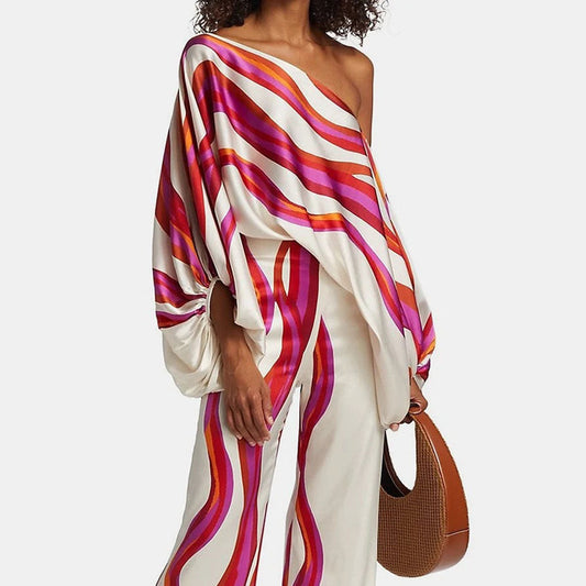 Chic summer relaxed two-piece set for women -1