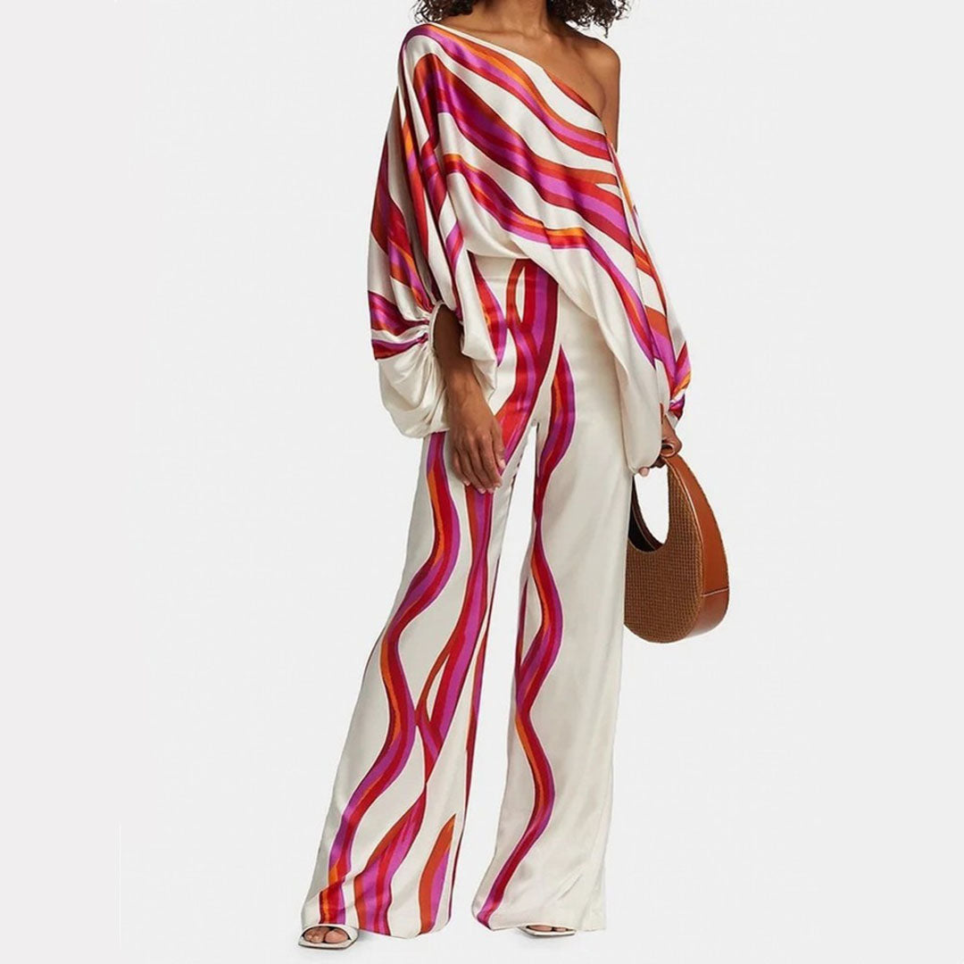 Chic summer relaxed two-piece set for women -2