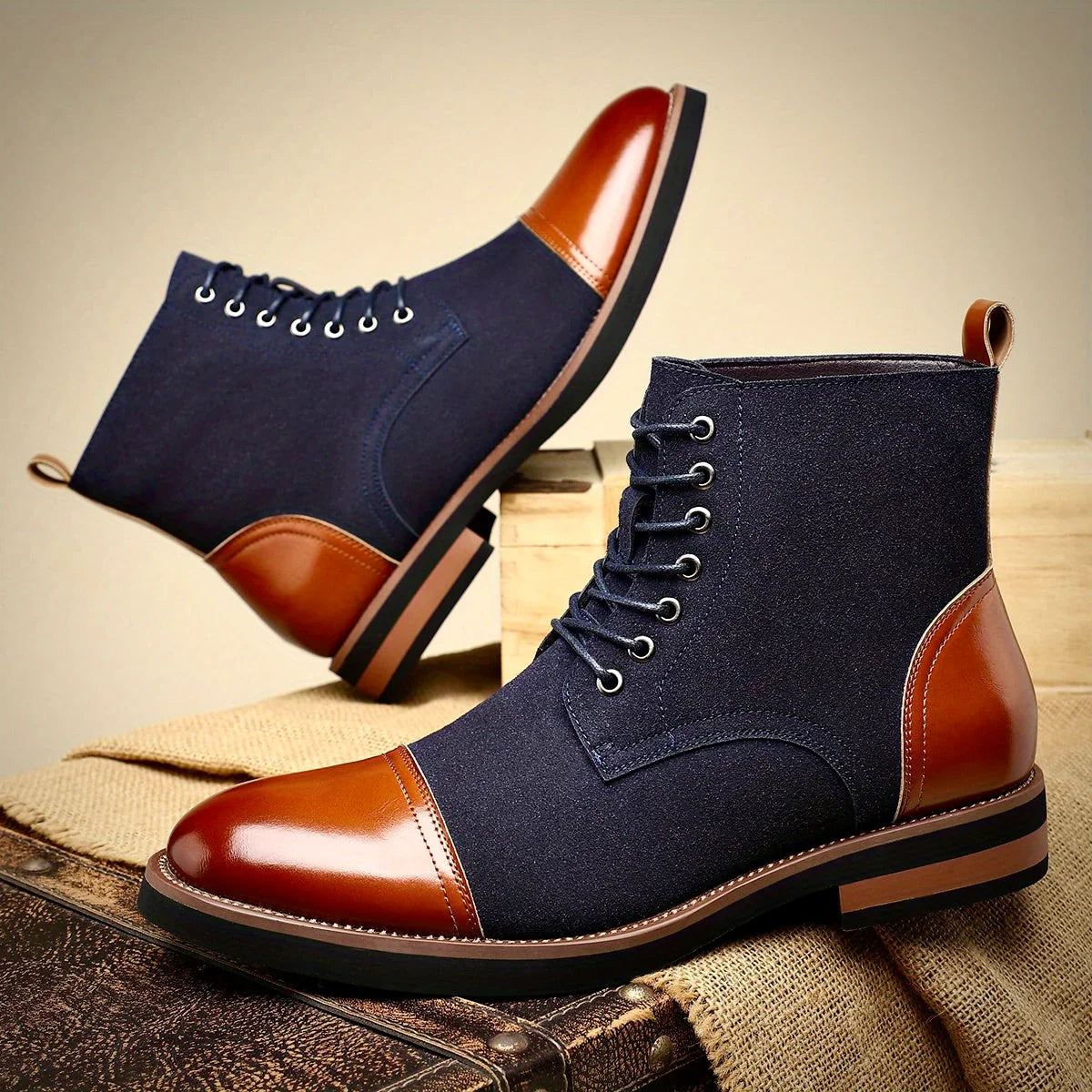 Refined closed-lacing oxford dress boots for men | Oliver Ashford -2