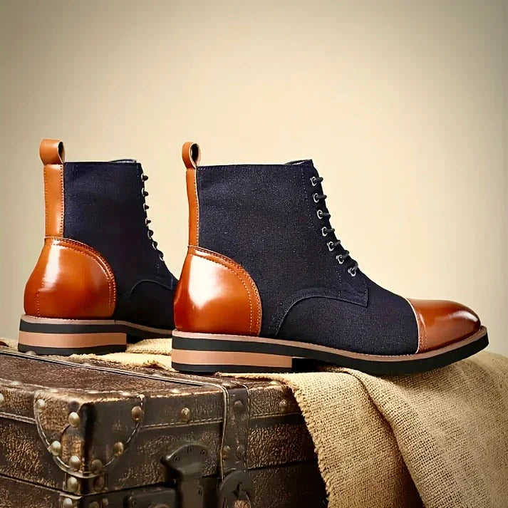 Refined closed-lacing oxford dress boots for men | Oliver Ashford -3