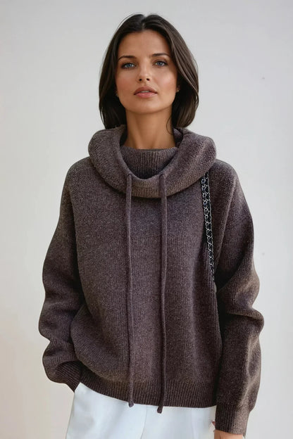 Elegant classic turtleneck jumper for women | Marielle -3