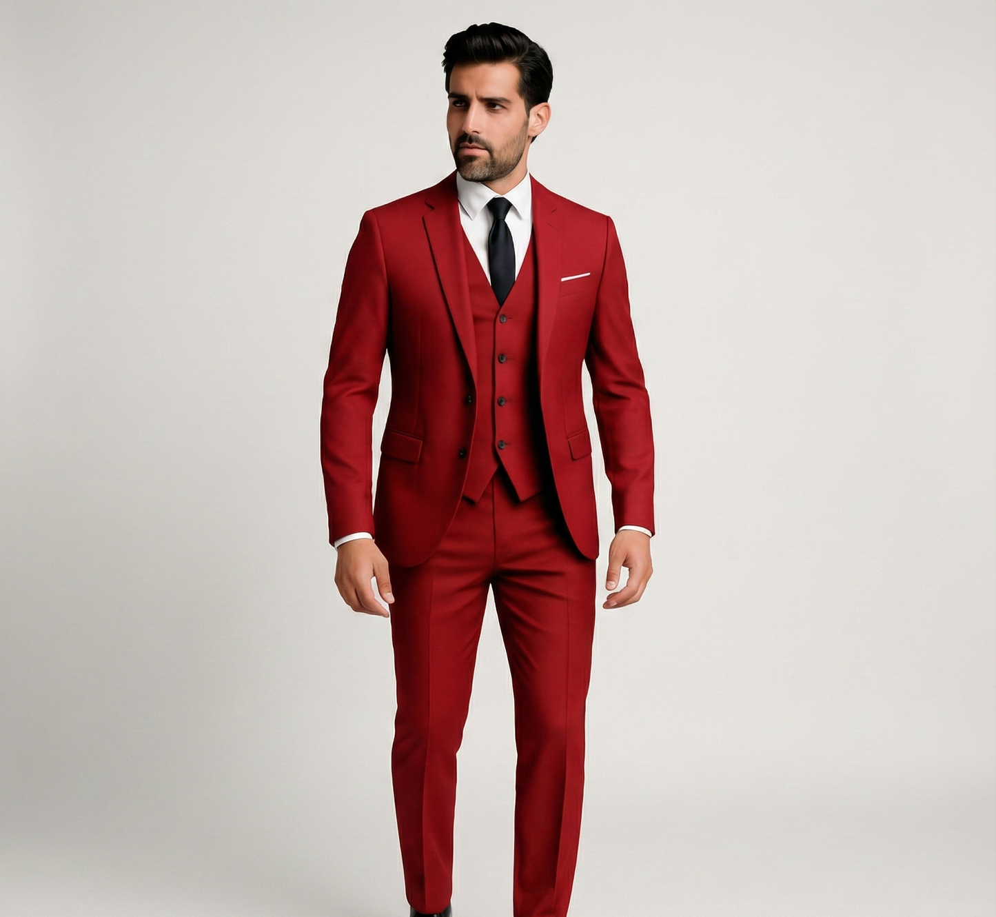 Designed Formal three-piece tailored suit for men | Assuli