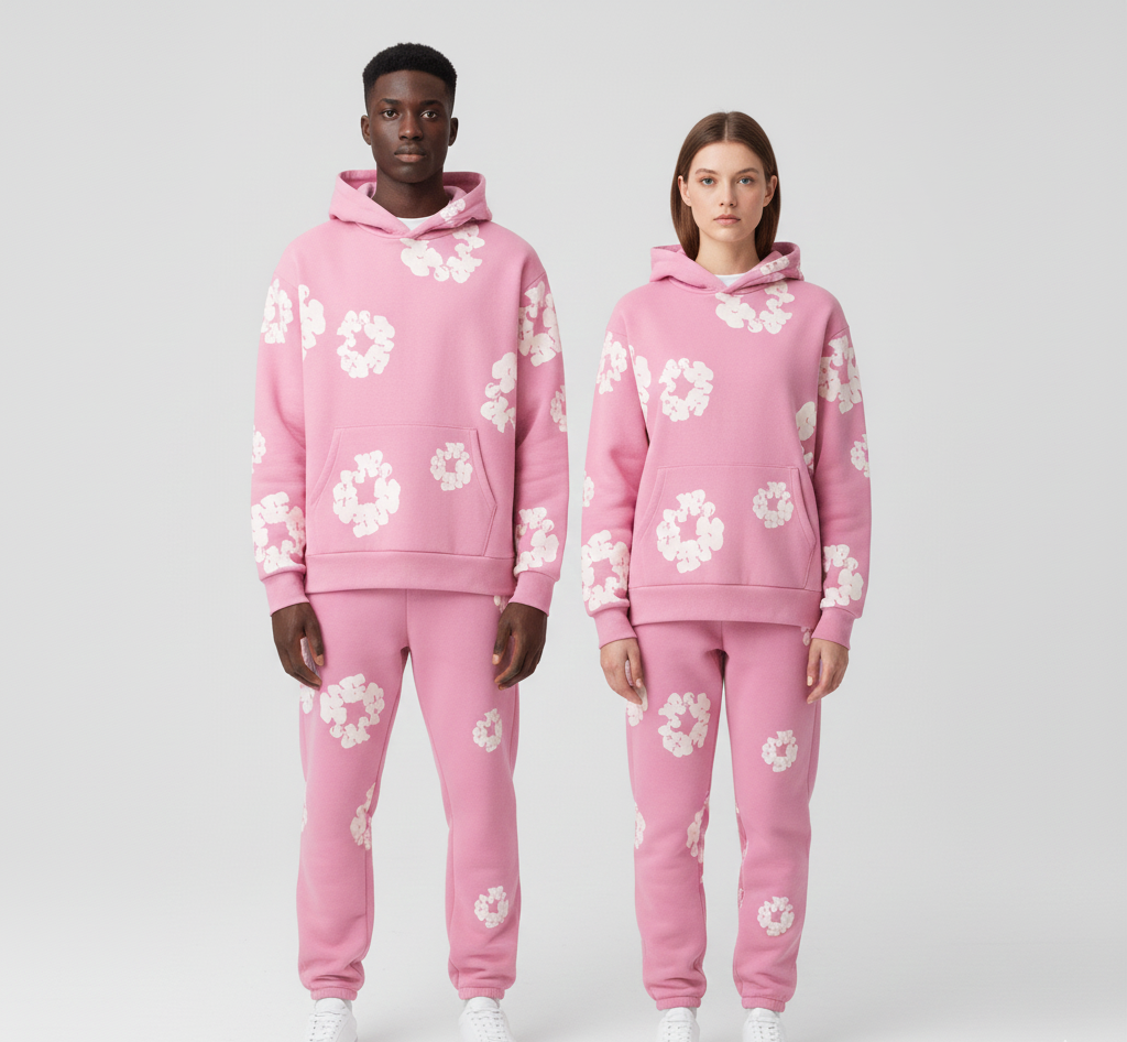 Dainty Printed hoodie and jogger set | Valerios
