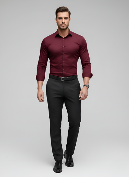 Dressy Wrinkle-free slim-fit button-up shirt for men | Adrian