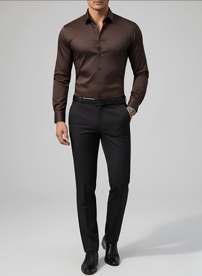 Dressy Wrinkle-free slim-fit button-up shirt for men | Adrian
